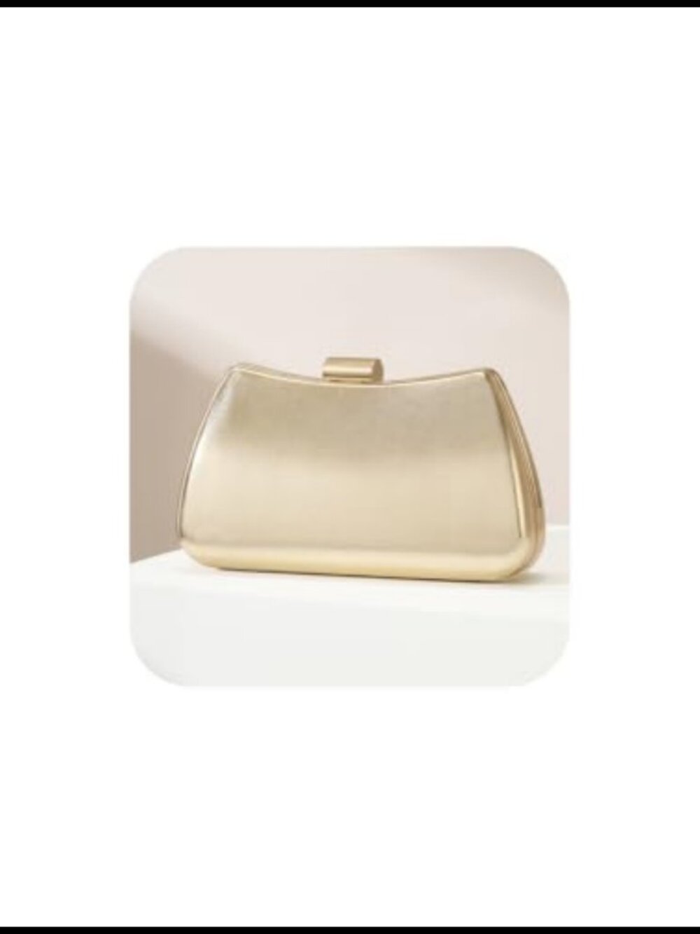 PU Leather Trapezoid Clutch Evening Bag for Weddings